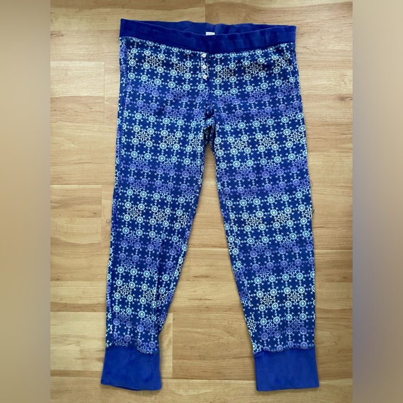 VTG Y2K Victoria's Secret thermal snowflake pajama set L - Picture 6 of 8